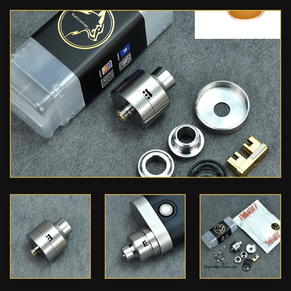 Accessories For Vaping - Wolfcoolvape Nisshoku RDA Atomizer for MTL