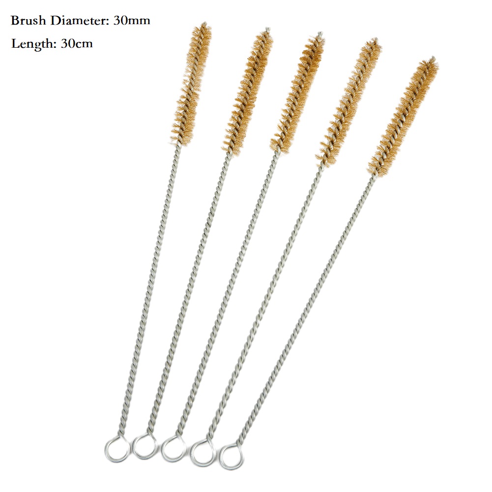 Weed Vaping Accessories - 5Pcs Stainless Steel Cleaning Brush Straw
