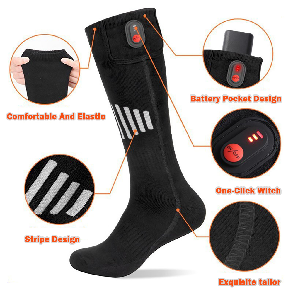 Winter Heated Socks With Batte - Battery Case Storage 评论和价格