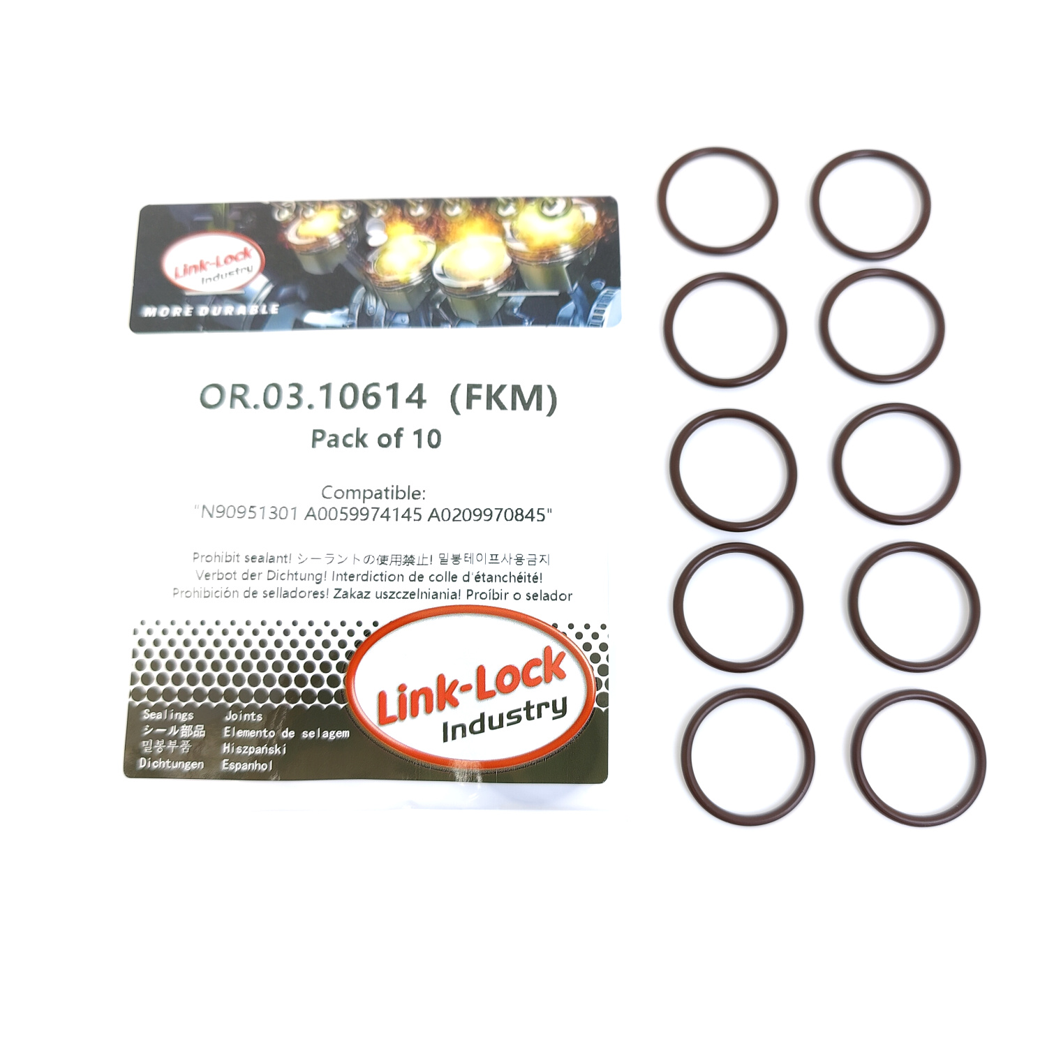 10PCS OR.03.10614 FKM Viton Se - Tank O-Ring Seal 评论和价格