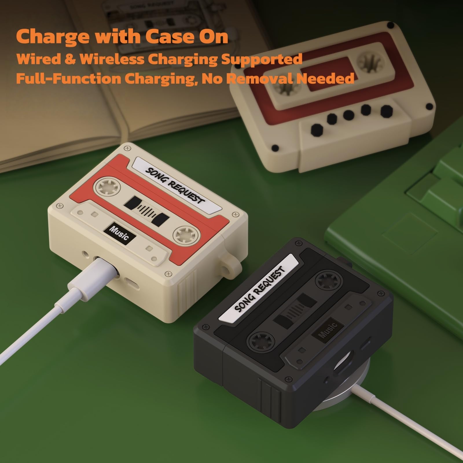 Retro Cassette Case For AirPod - Anker Speaker Soundcore Boom 2 评论和价格