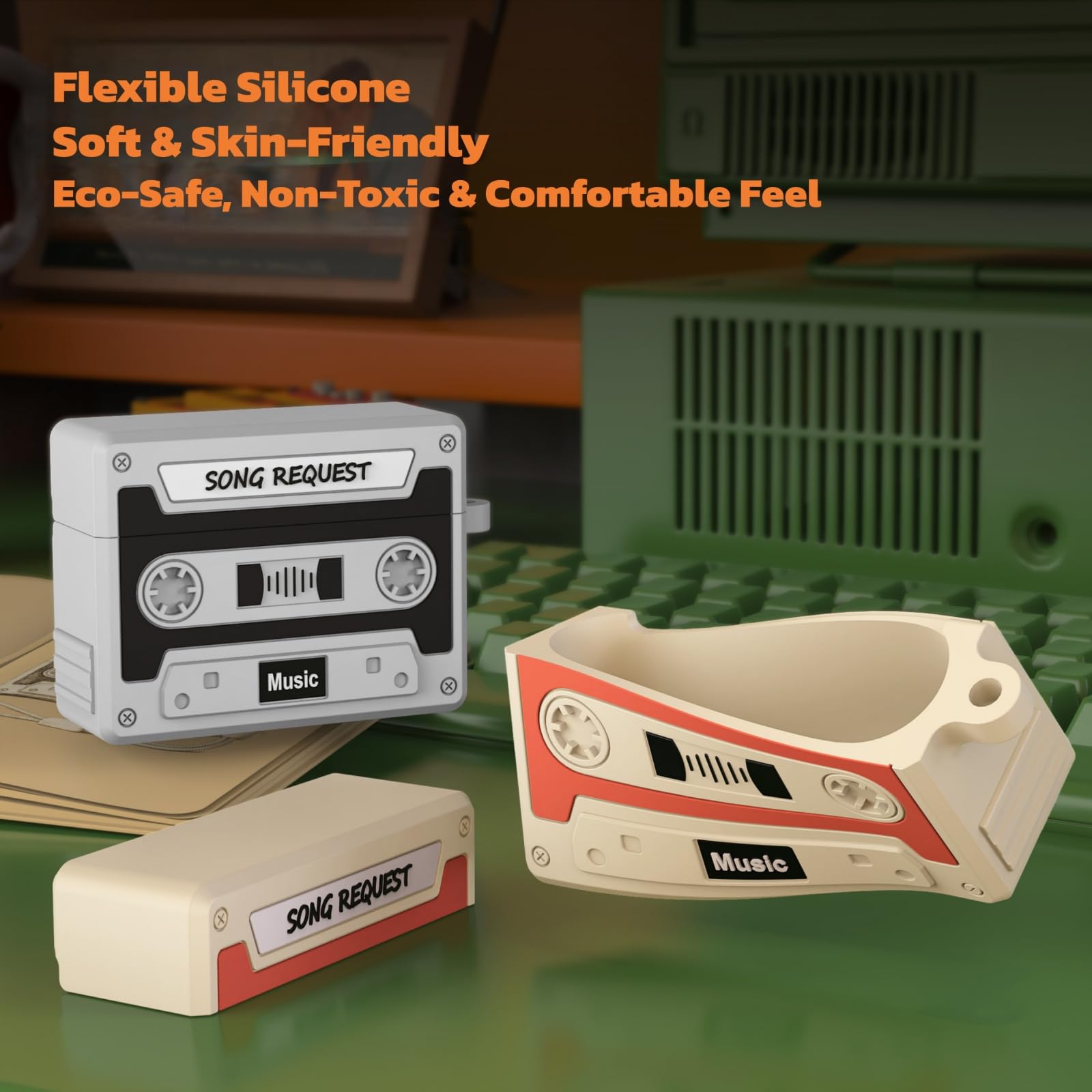 Retro Cassette Case For AirPod - Anker Speaker Soundcore Boom 2 评论和价格