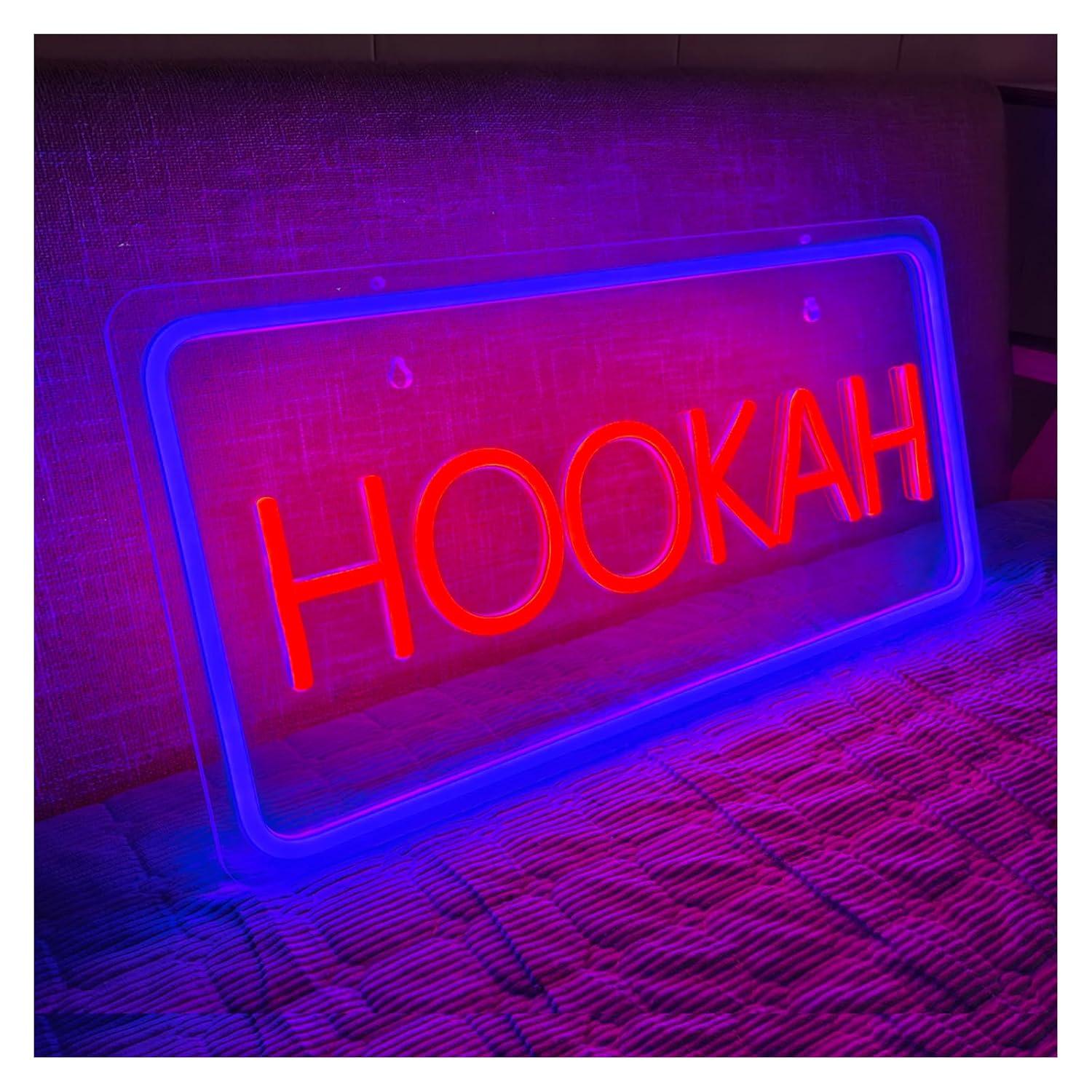 HOOKAH Neon Sign USB Dimmable  - Vaping Store 评论和价格